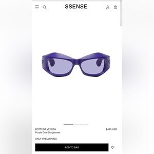 BottegaVeneta Purple Sunglasses